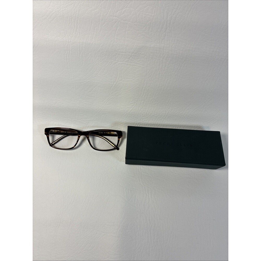 Perry Ellis PE 318-2 Eyeglass Frames Brown Tortoise-Style 55-18-140 with Case